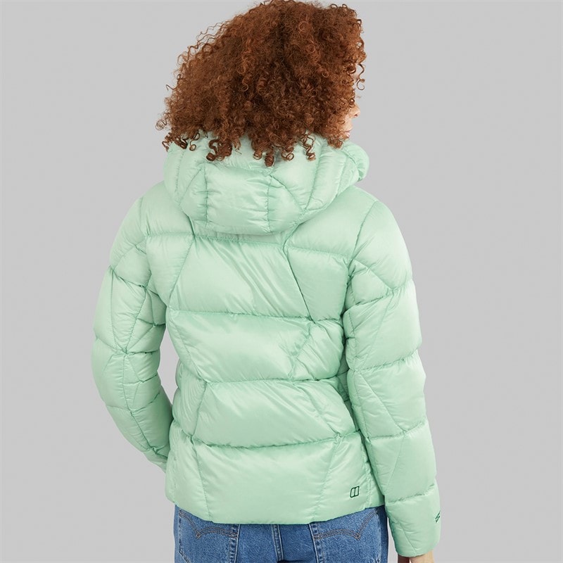 Womens Explorer Hydrodown Insulated Jacket Light Green - Image 2