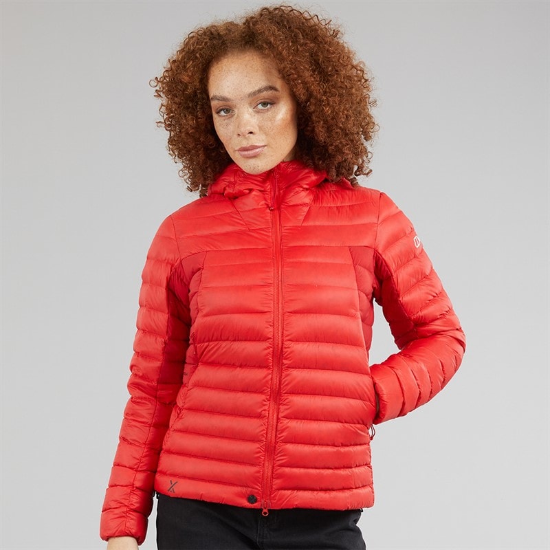 Womens MTN Seeker Hydrodown Insulated Jacket Red - Image 3