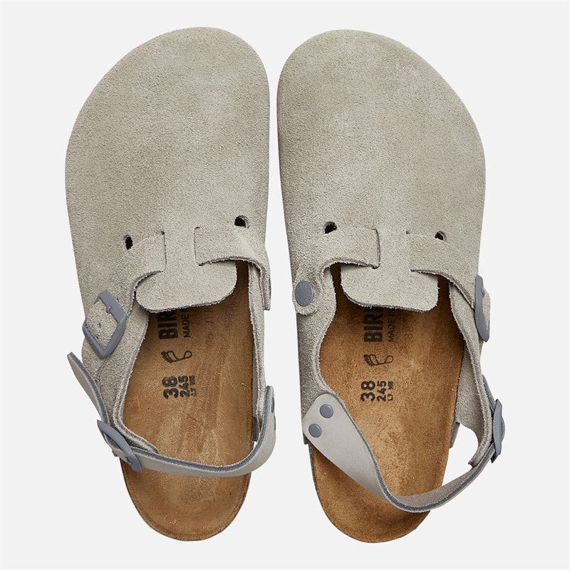 Tokio Ankle Strap Clogs Stone Coin - Image 3