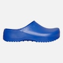 Super Birki PU Fur Lined Clogs Blue