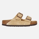 Arizona Dual Strap Sandals Latte Cream