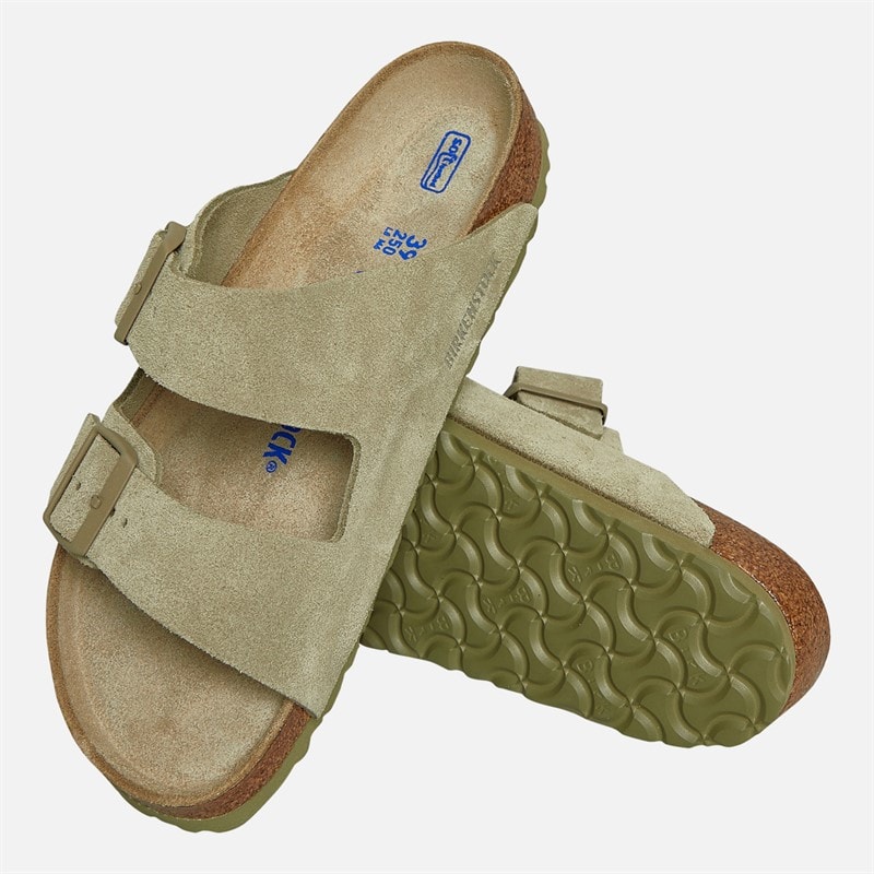 Arizona Dual Strap Sandals Faded Khaki - Image 4