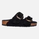 Womens Arizona Dual Strap Sandals Black Gold