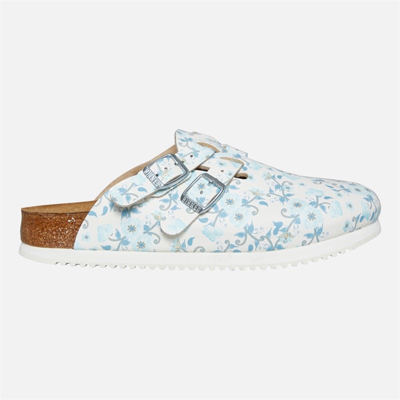 Womens Kay Clogs Blooming Roses Blue - Image 1