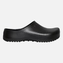 Super Birki PU Fur Lined Clogs Black