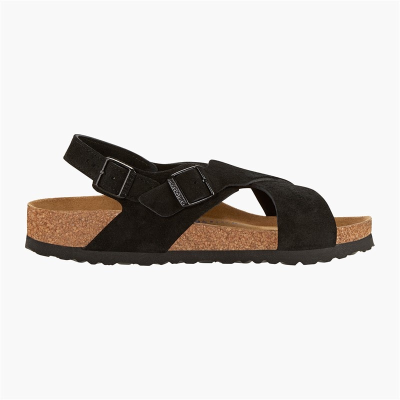 Womens Tulum Cross Strap Sandals Black - Image 2