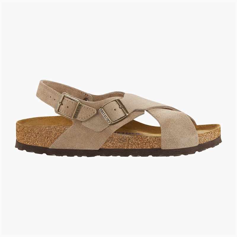 Womens Tulum Cross Strap Sandals Taupe - Image 2