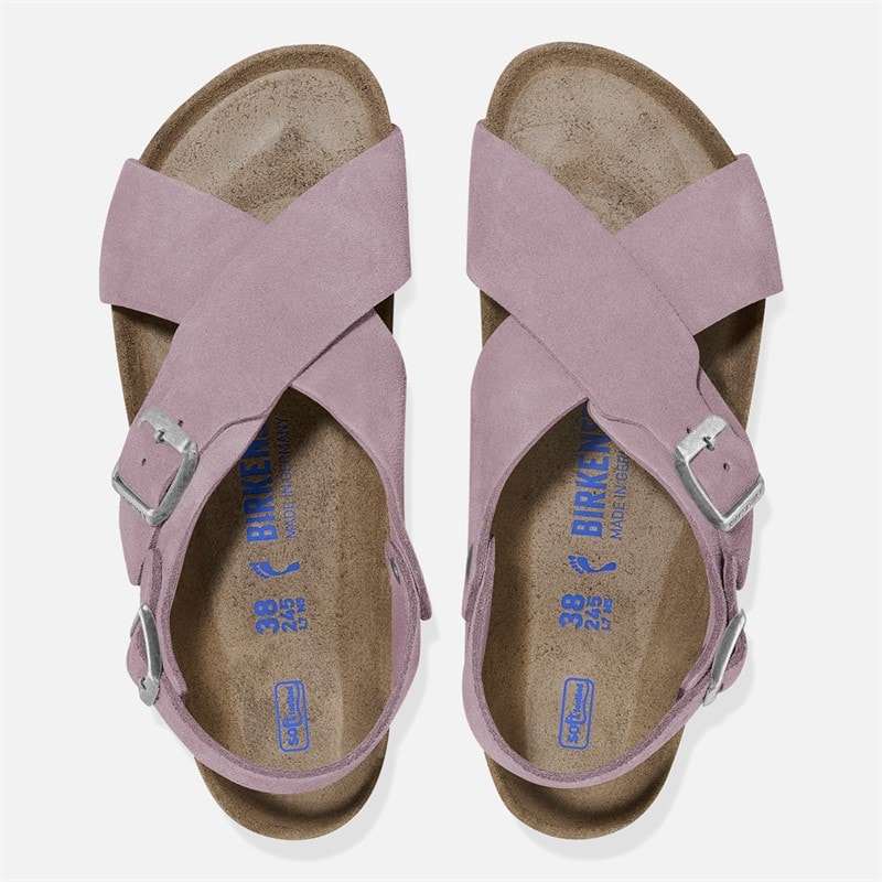 Womens Tulum Cross Strap Sandals Faded Purple - Image 3