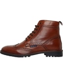 Mens Duke Leather Brogue Boots Tan