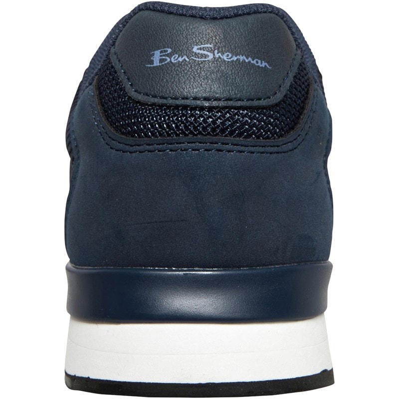 Mens Owen Retro Run Trainers Navy - Image 3