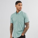 Mens Short Sleeve Oxford Shirt Jade