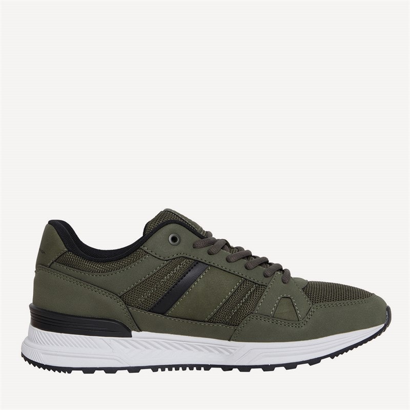 Mens Fowler Trainers Khaki/Black - Image 5
