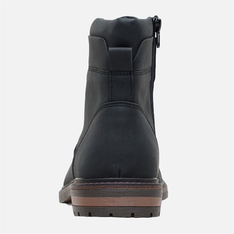 Mens Bonneville Brogue Boots Black - Image 4