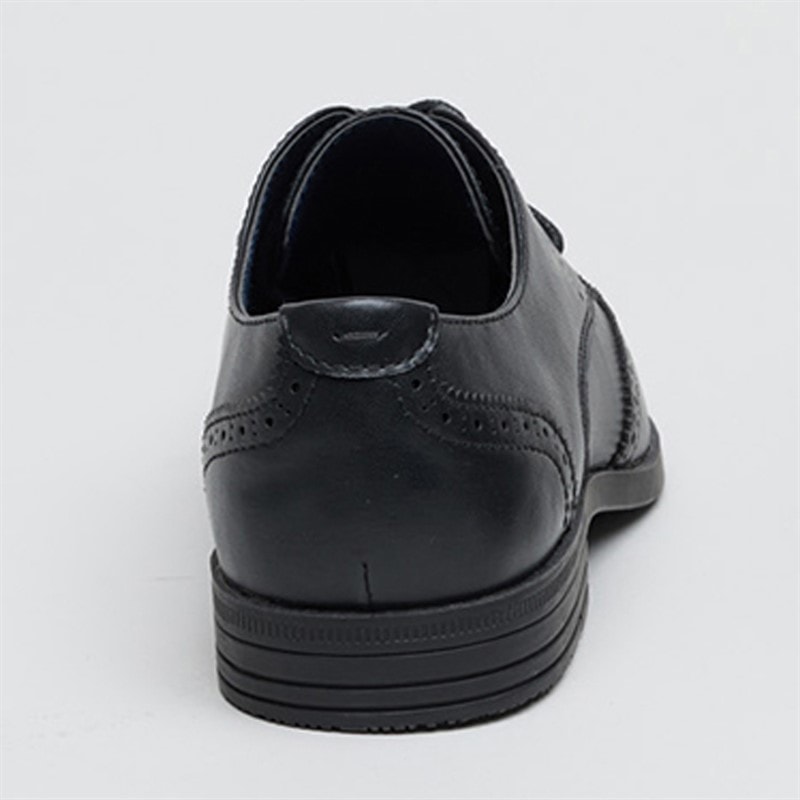 Mens Clive Brogue Shoes Black - Image 4