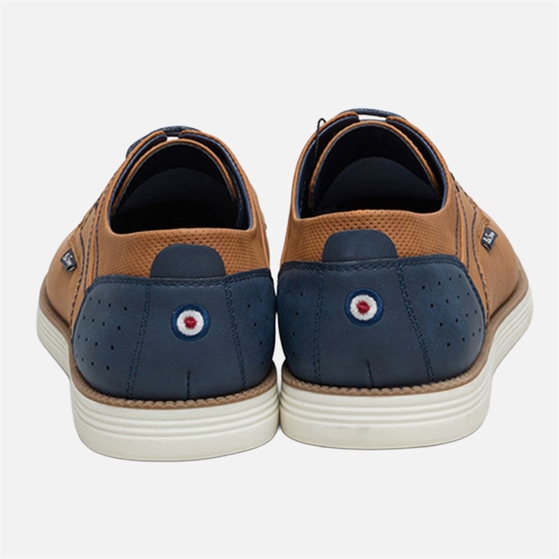 Mens Havana Shoes Tan/Navy - Image 4