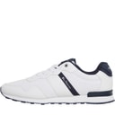 Mens Owen Retro Run Trainers White/Navy Mesh
