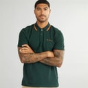 Mens Twin Tipped Polo Shirt Dark Green