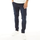 Mens Slim Fit Jeans Dark Blue Stonewash