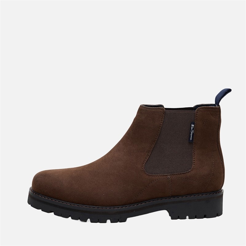 Mens Chesterley Chelsea Boots Brown IMI Suede - Image 1