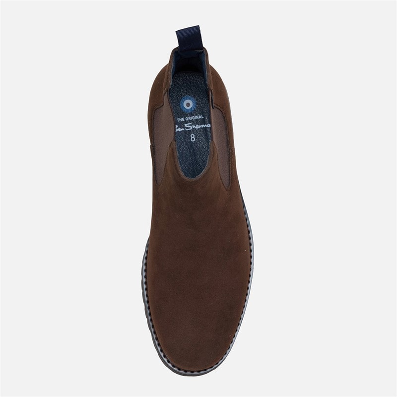 Mens Chesterley Chelsea Boots Brown IMI Suede - Image 3
