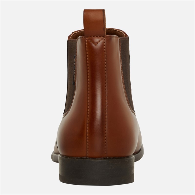 Mens Durham Chelsea Boots Tan Burnish - Image 3