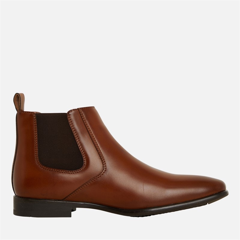 Mens Durham Chelsea Boots Tan Burnish - Image 5