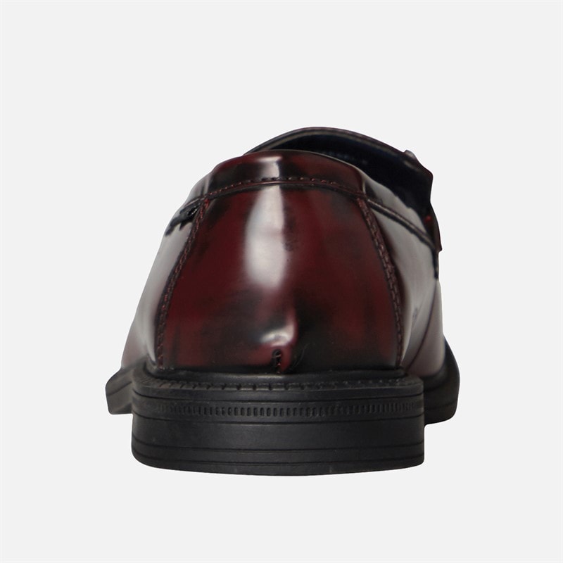 Mens Chancery Tassle Loafers Burgundy - Image 4