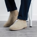 Mens Garcia Chelsea Boots Sand Suede