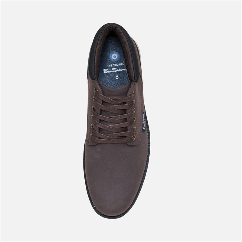Mens Carlton Chukka Boots Brown/Black - Image 3