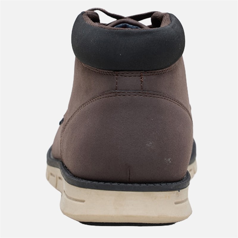 Mens Carlton Chukka Boots Brown/Black - Image 4