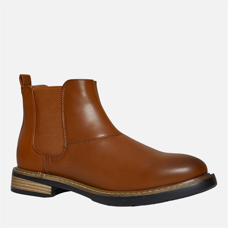 Mens Tribute Chelsea Boots New Tan Burnish - Image 5