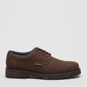Mens Chesterley Derby Shoes Brown Imi Suede