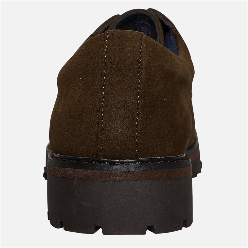 Mens Chesterley Derby Shoes Brown Imi Suede - Image 4