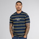 Mens Stripe Script T-Shirt Dark Navy