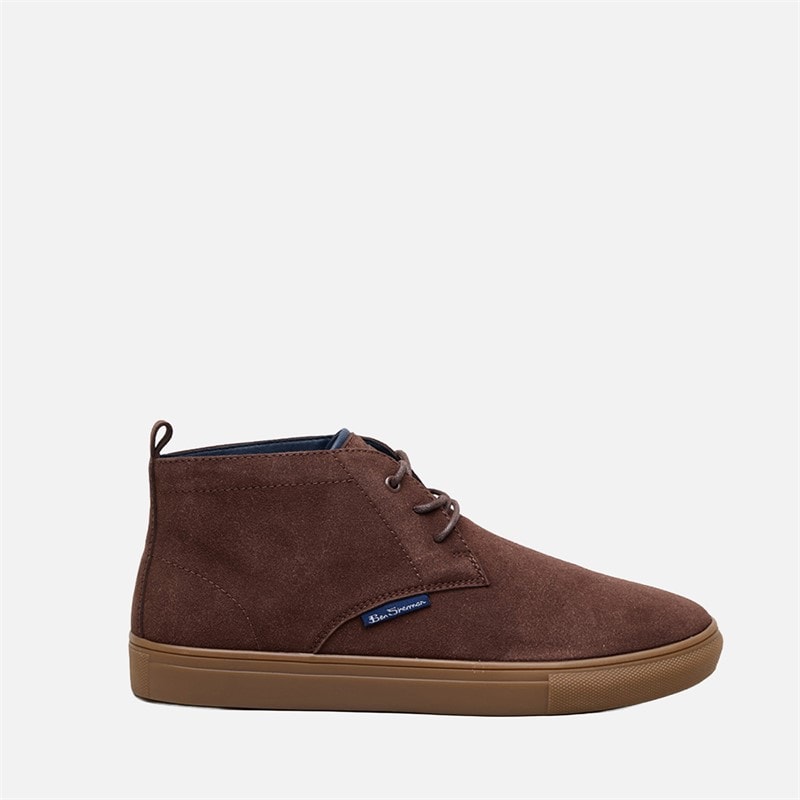 Mens Parky Chukka Boots Dark Brown - Image 1