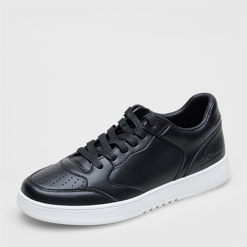 Mens Match Trainers Black/White - Image 2