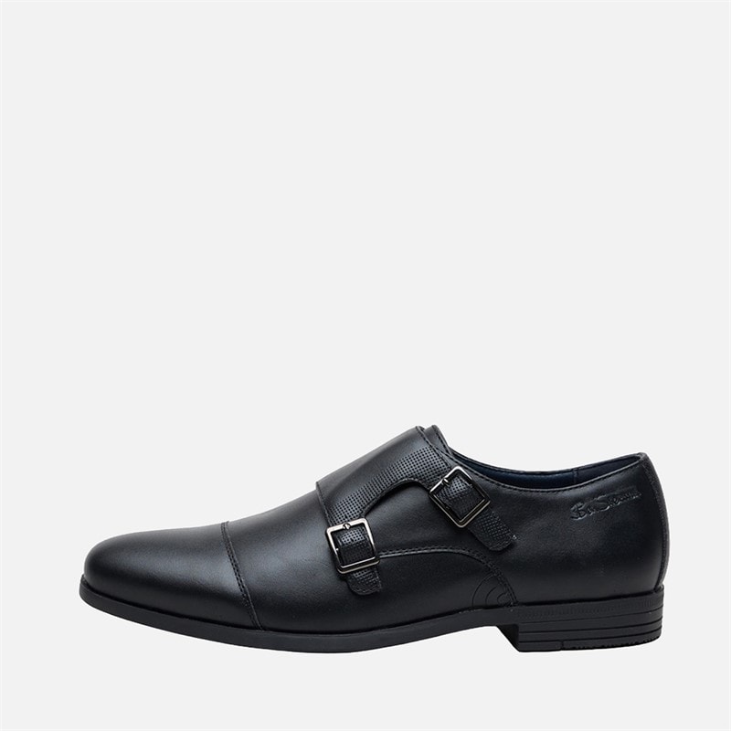Ben Sherman Mens Rick Monk Shoes Black