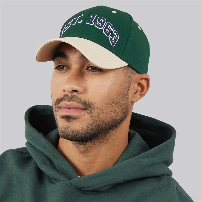 Ben Sherman Mens 1963 Baseball Cap Forest Green/Fog/Navy