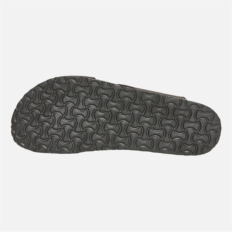 Mens Dawson Cross Strap Sandals Brown - Image 3