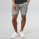 Mens Fine Taslan Cargo Shorts Grey