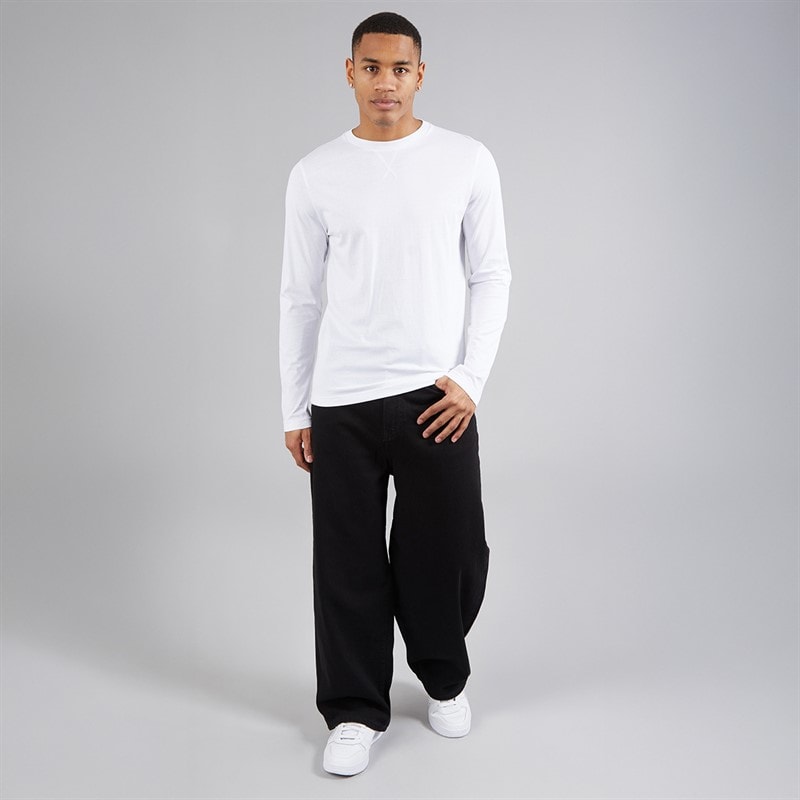 Mens Trial Long Sleeve Top White - Image 3