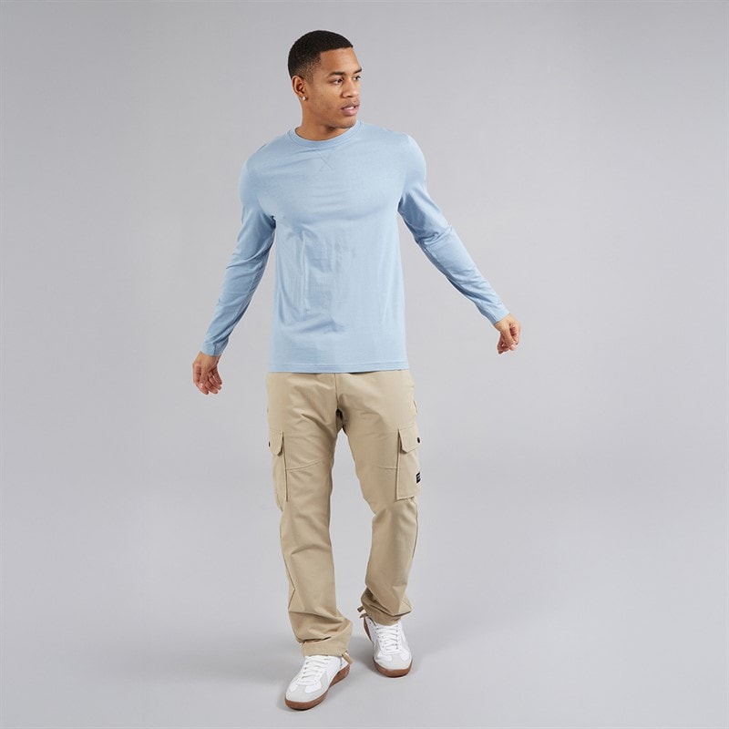 Mens Trial Long Sleeve Top Steel Blue - Image 3
