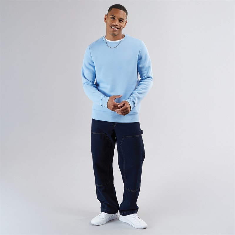 Mens Retina Crew Neck Sweatshirt Arctic Blue - Image 3