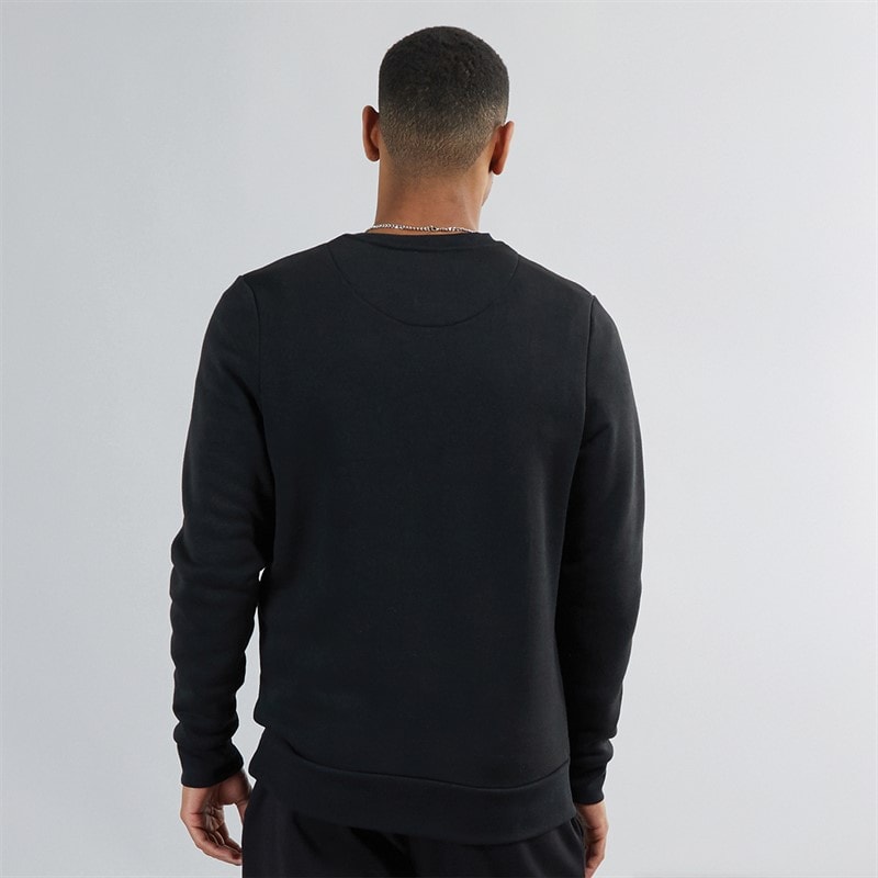 Mens Retina Crew Neck Sweatshirt Black - Image 2