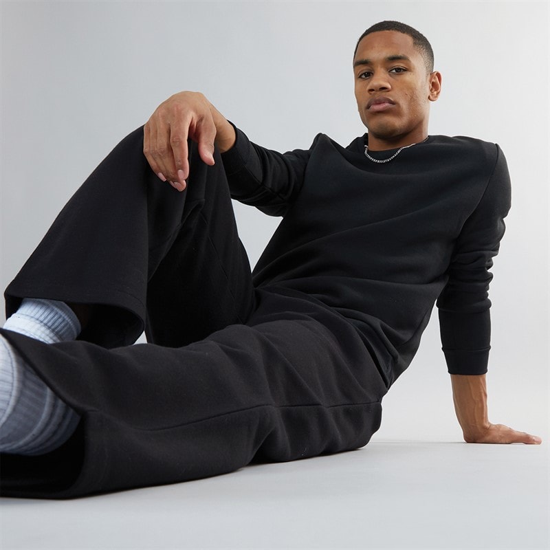 Mens Retina Crew Neck Sweatshirt Black - Image 3