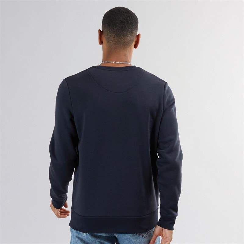 Mens Retina Crew Neck Sweatshirt Navy - Image 2