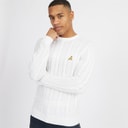 Mens Alliance Crew Neck Jumper Vintage White