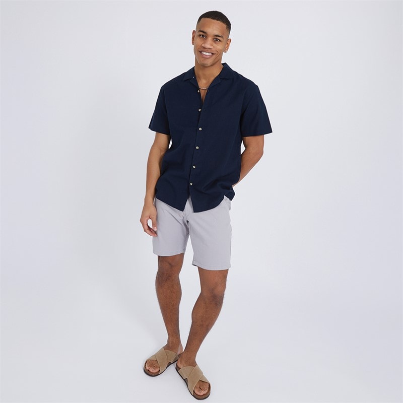 Mens Hansen Chino Shorts Grey - Image 3