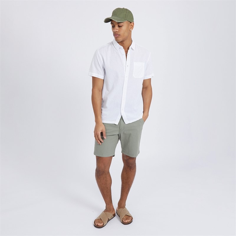 Mens Hansen Chino Shorts Sage - Image 3