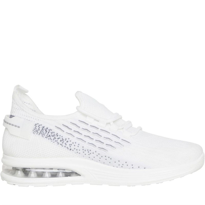 Mens Lakeside Bubble Trainers White Mono - Image 5